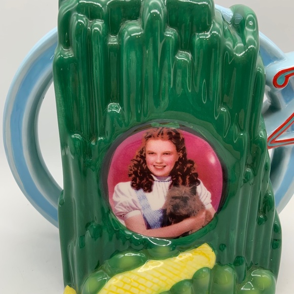 VTG Wizard of Oz Emerald City Yellow Brick Road Dorothy & Toto Ceramic Teapot - Picture 2 of 16